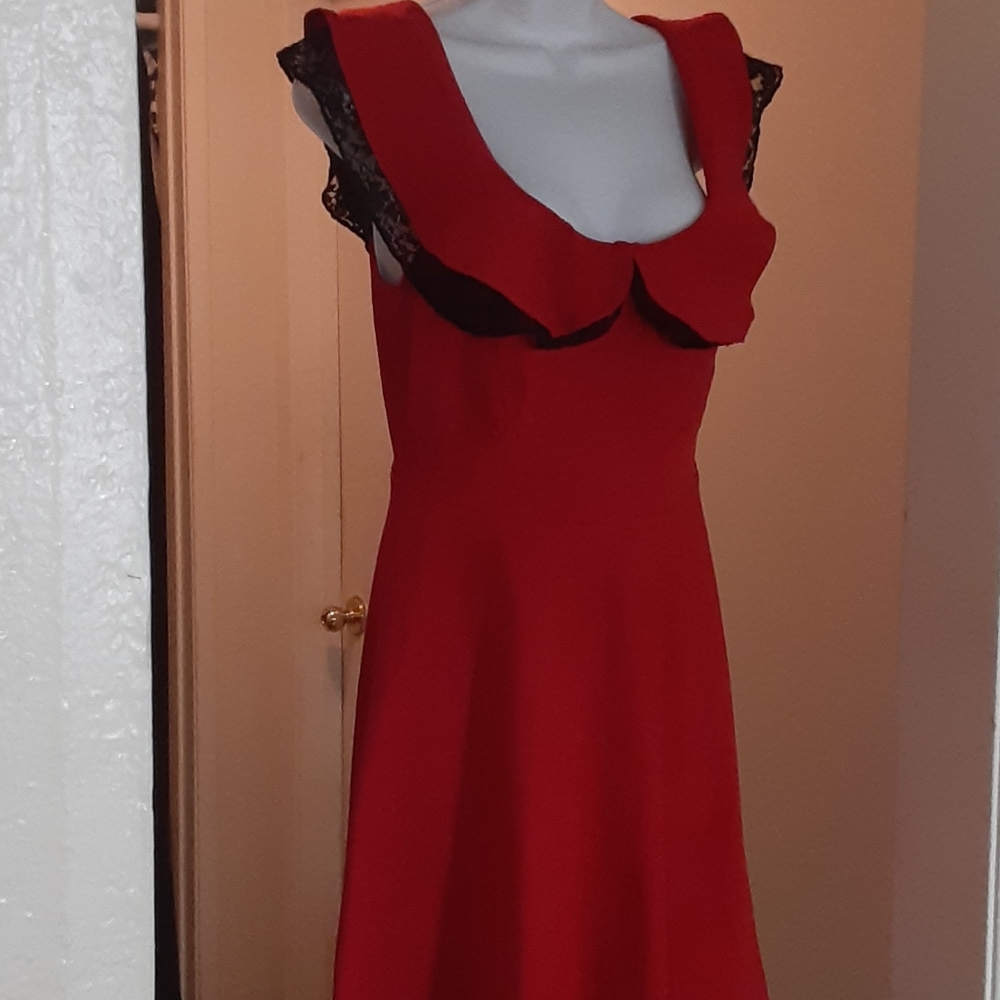Hot Topic red vintage swing dress.NWT